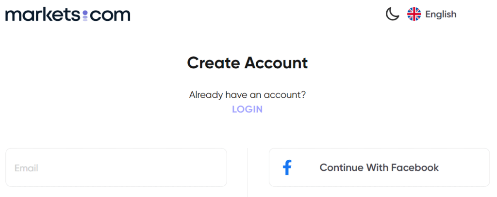 How to open an Account Step 2